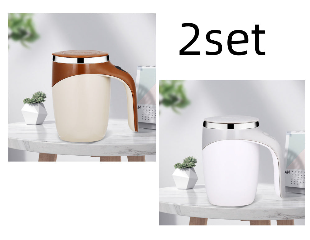 Wiederaufladbares Modell Automatischer Rührbecher, Kaffeetasse, Hochwertiger elektrischer Rührbecher, Lazy Milkshake, Rotierender magnetischer Wasserbecher