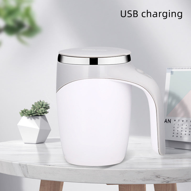 Wiederaufladbares Modell Automatischer Rührbecher, Kaffeetasse, Hochwertiger elektrischer Rührbecher, Lazy Milkshake, Rotierender magnetischer Wasserbecher