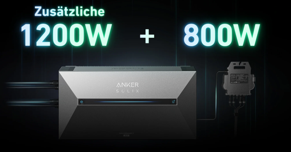 Anker SOLIX Solarbank 2 E1600 AC Solarstromspeicher 1600Wh