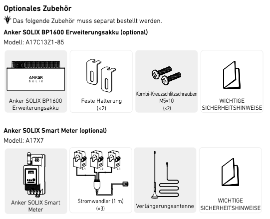 Anker SOLIX Solarbank 2 E1600 AC Solarstromspeicher 1600Wh
