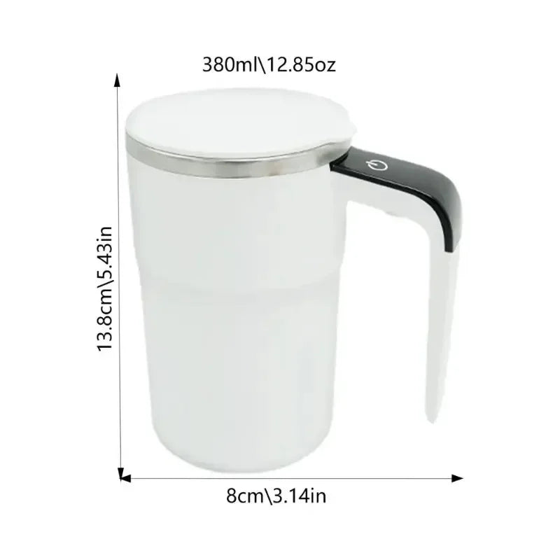 380ml automatisch selbst rührender Magnetbecher mit LCD-Bildschirm, Kaffee, Milch, Saft, Mischbecher, USB wiederaufladbare Smart-Thermal-Cups