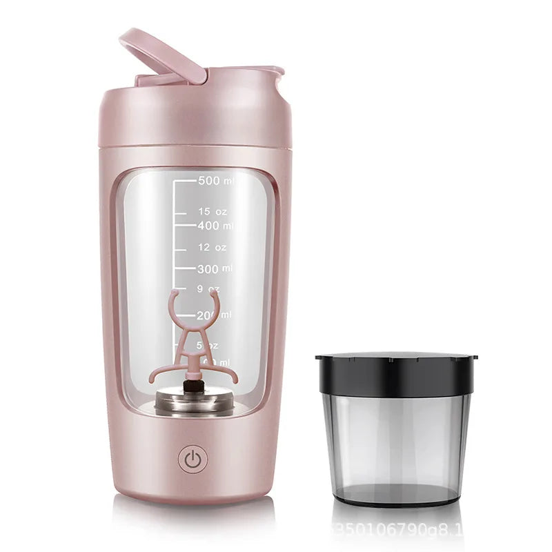 USB Elektrischer tragbarer Whey-Protein-Shaker, vollautomatischer Rührbecher, wiederaufladbar, Gym BA Free Cocktail Blend