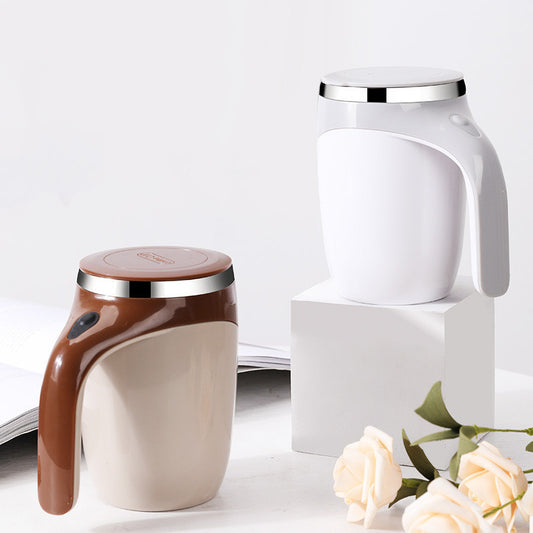 Wiederaufladbares Modell Automatischer Rührbecher, Kaffeetasse, Hochwertiger elektrischer Rührbecher, Lazy Milkshake, Rotierender magnetischer Wasserbecher