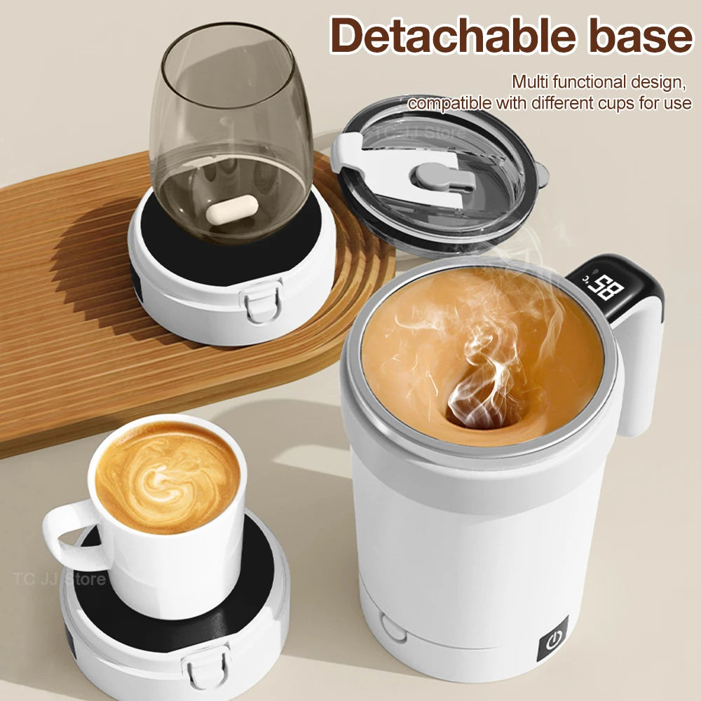 Automatischer Rührbecher, wiederaufladbarer Magnetmischer, elektrische Rührbecher, Edelstahl, Kaffeebecher, rotierender magnetischer Becher