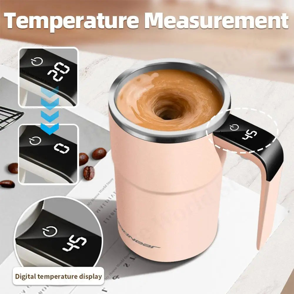 Automatische Rühr becher wiederauf ladbare tragbare Kaffee elektrische Rühren Edelstahl mischer rotierende magnetische selbst rührende Becher