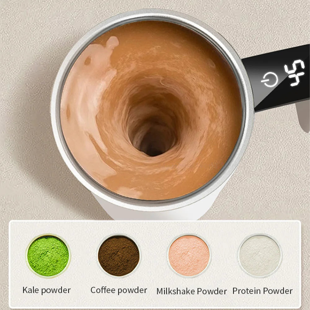 Automatische Rühr becher wiederauf ladbare tragbare Kaffee elektrische Rühren Edelstahl mischer rotierende magnetische selbst rührende Becher