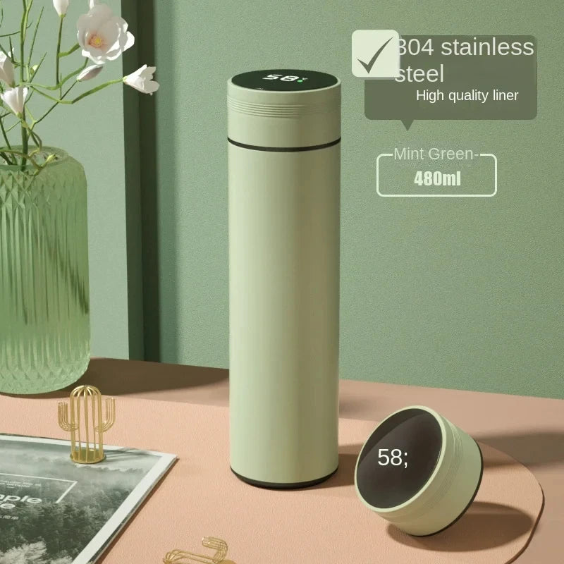 500ml Thermos Flasche Smart Cup Digital mit Temperatur Display - Edelstahl Thermos Flasche Lang anhaltende Wärme
