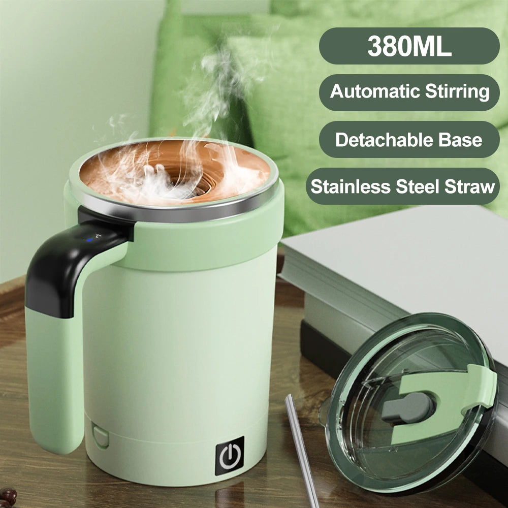 Automatischer Rührbecher, wiederaufladbarer Magnetmischer, elektrische Rührbecher, Edelstahl, Kaffeebecher, rotierender magnetischer Becher