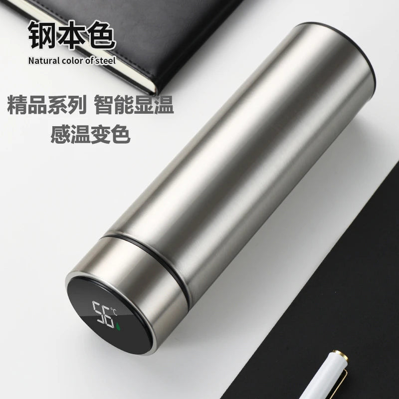 500ml Thermos Flasche Smart Cup Digital mit Temperatur Display - Edelstahl Thermos Flasche Lang anhaltende Wärme