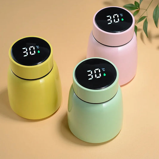 300 ml Edelstahl-Thermobecher mit intelligenter LED-Temperaturanzeige, Wasserflasche, Vakuumflaschen, isolierter Becher, Kaffeebecher für Tee, Milch