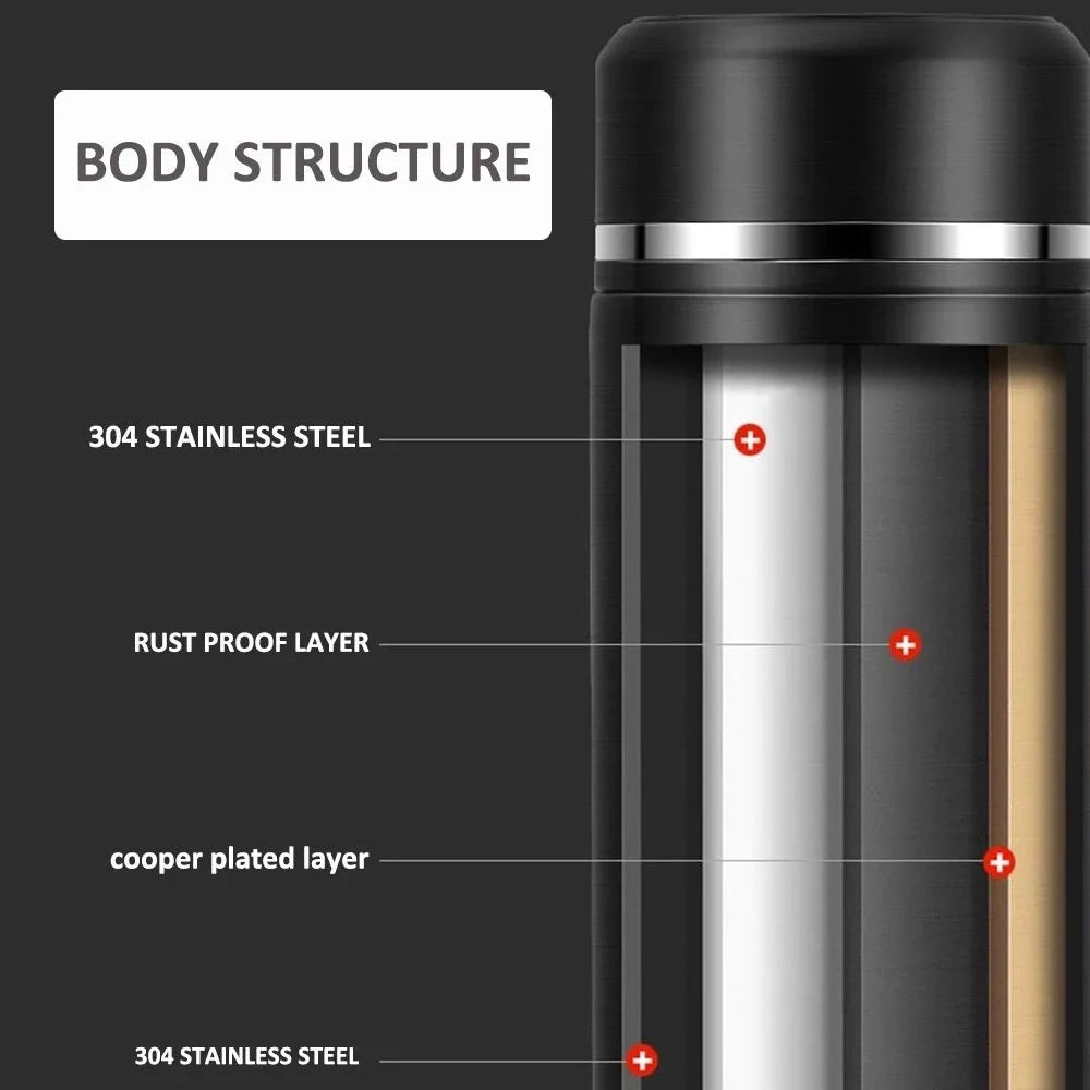 500ml Thermos Flasche Smart Cup Digital mit Temperatur Display - Edelstahl Thermos Flasche Lang anhaltende Wärme