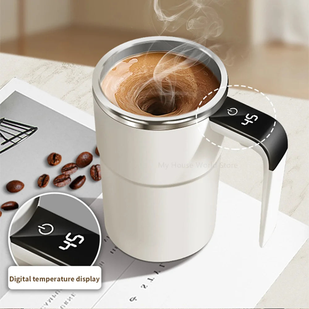 Automatische Rühr becher wiederauf ladbare tragbare Kaffee elektrische Rühren Edelstahl mischer rotierende magnetische selbst rührende Becher