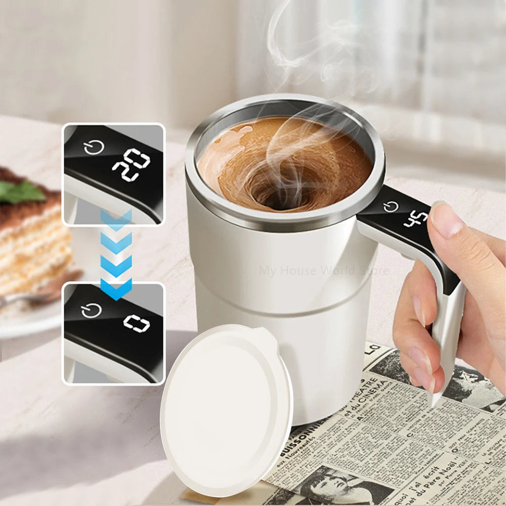 Automatische Rühr becher wiederauf ladbare tragbare Kaffee elektrische Rühren Edelstahl mischer rotierende magnetische selbst rührende Becher