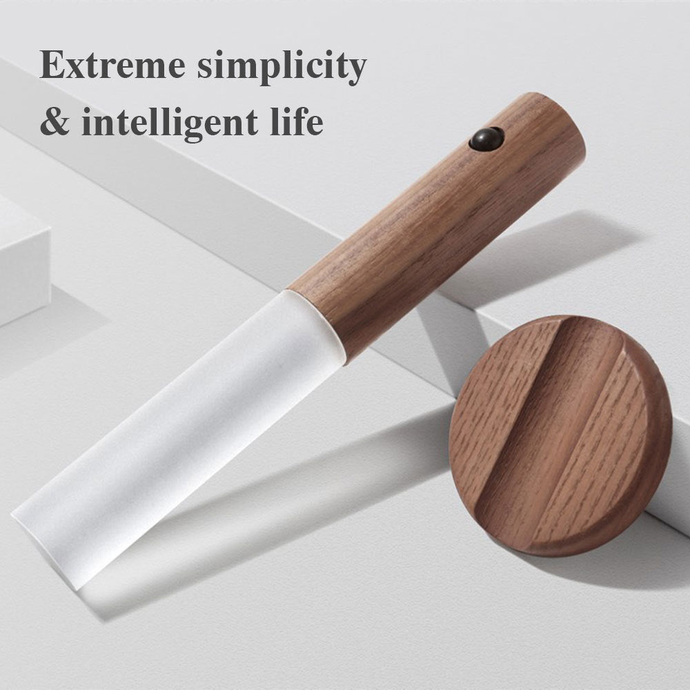Auto LED USB Magnetische Holz Drahtlose Nachtlicht Flure Veranda Lichter PIR Motion Sensor Wand Licht Schrank Lampe